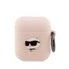 Etui Do Apple AirPods 1 Karl Lagerfeld Silicone Choupette Różowe