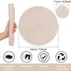 Set of 6 Round Braided Placemats Table Mats Woven Non-Slip Dining Table Heat Resistant Bowl Pads Kitchen Drink Cup Coasters