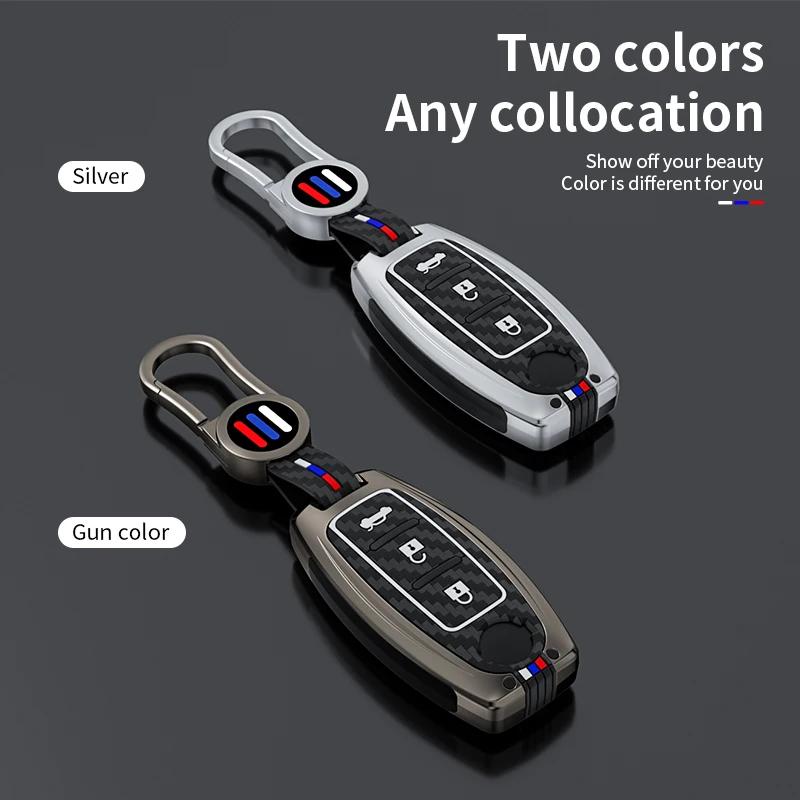 Zinc Alloy Car Key Case Cover 2/3/4/5 Button For Nissan Rogue Altima Maxima Sentra X Trail Patrol Murano Pathfinder Armada Versa