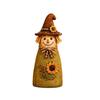 Unique Holiday Housewarming Gifts Vintage Resin Scarecrow Figurines, Fall Harvest Pumpkin Sunflower Maple Indoor Season Party Supplies Leaf