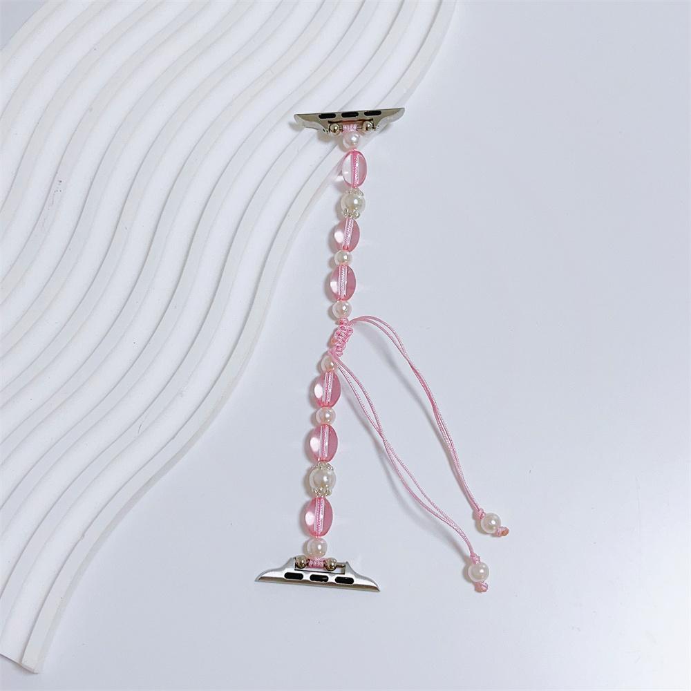 

Бриллиантовый ремешок для Apple Watch, жемчужный браслет-цепочка для iwatch987654321SE Ultra40 41, 42, 44, 45, 49 мм, женское запястье с сладким жемчугом 42/44/45/49mm