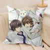 Anime SSekaiichi Hatsukoi Cushion Cover Silky Short Plush Invisible Zipper Dustproof Sofa Pillow Case for Home Decor