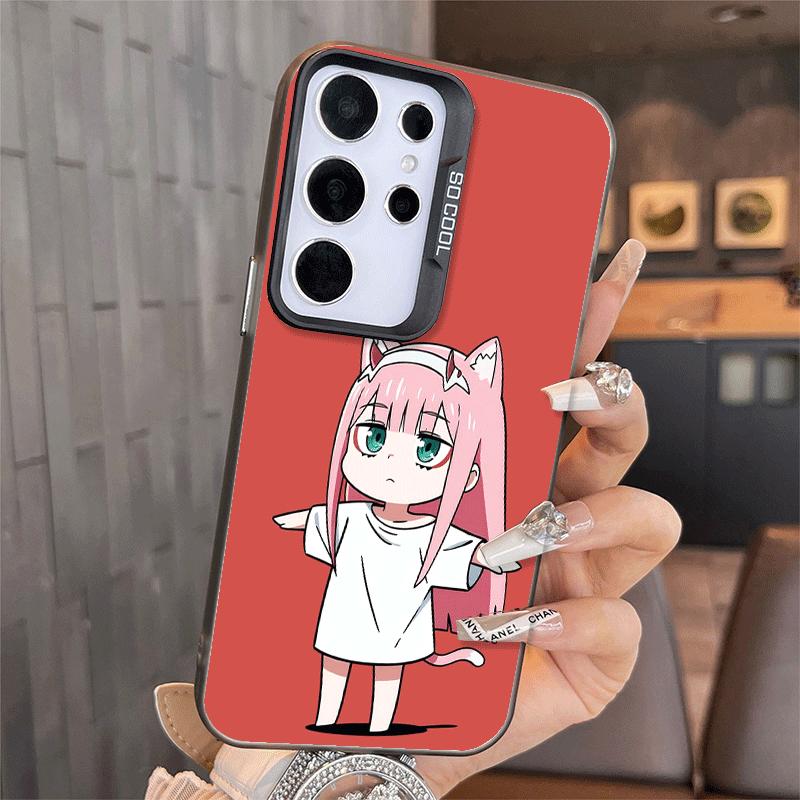 Zero Two 02 Kawaii Niedliche Weiche Handyhülle für Samsung A17 A16 A15 A14 A13 A57 A56 A55 A54 A53 A37 A36 A35 A34 A33 A26 A25 A24 A23