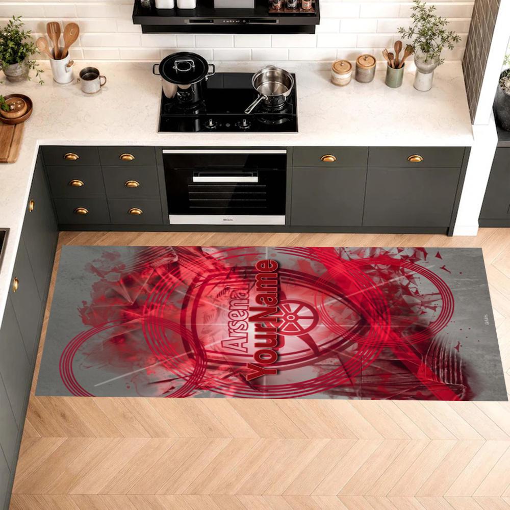 Arsenal Customize Your Name Kitchen Rug Runner Rug Laundry Mat Hallway Entryway The Best Gift Choice
