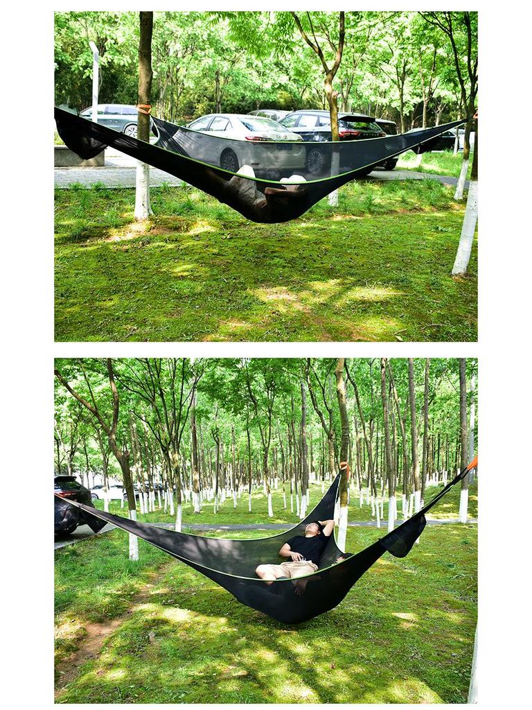 Multi-Person Aerial Tree Tent: Anti-Roll Mesh Outdoor Hammock Swing for Camping