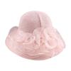 New Organza Knitted Bucket Hat Ladies Mother Summer Vacation Sun Protection Beach Hat Outdoor Shade Basin Hat