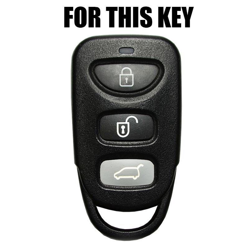 3-Tasten Silikon-Fernschlüsselhülle für Hyundai Elantra Sonata Veloster für Kia Optima