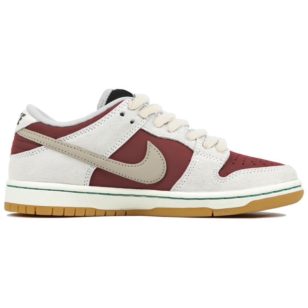 Nike Dunk SB Abrasion Resistant Abrasion Resistant Low top Skateboard Shoes Unisex White Red HF3704-001(Team4-)