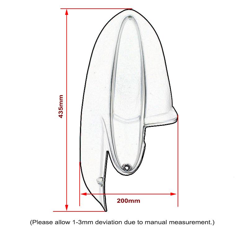 Motorcycle Rear Fender Wheel Mudguard Extender Extension Splash Guard For DUCATI Hypermotard 950/939/821 SP Hyperstrada