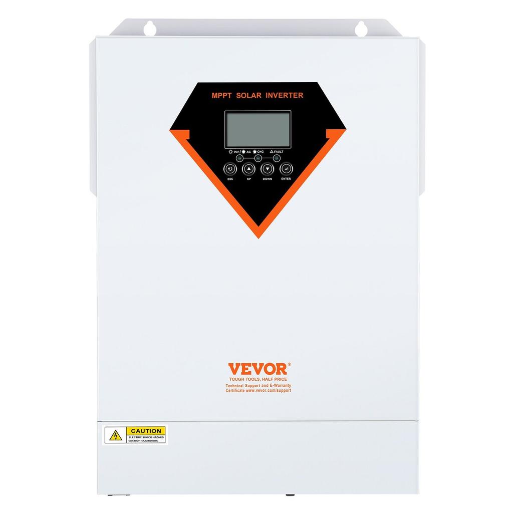 Hybrydowy Falownik Ładowarka Solarna 5500W 230V ze Sterownikiem Solarnym MPPT 100A