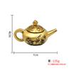 Brass Rotating Small Tea Pet Ornament Mahjong Artifact Copper Teapot Handle