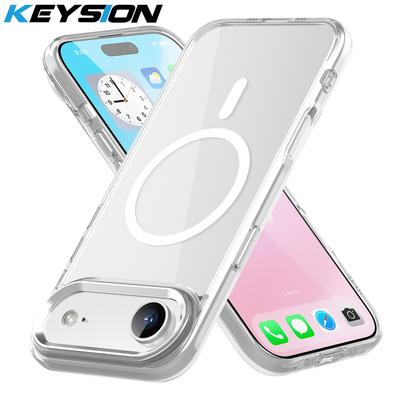 KEYSION Stoßfestes Transparentes Case für MagSafe für iPhone 17 17 Air Weiches TPU+PC Magnetisches Kabelloses Laden Telefon HD Klare Hülle