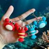 Sea World Crab Keychain Cartoon Cute Lobster Student School Bag Pendant Aquarium Memorial Gift