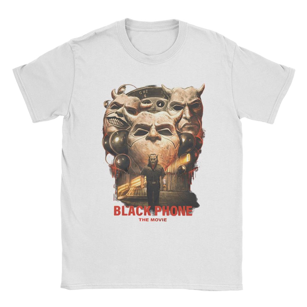 2025 Black Phone 2 Movies T-Shirt  Leisure T-Shirts Short Sleeve Streetwear Tops Summer Pure Cotton O Neck Plus Size 5XL Tees