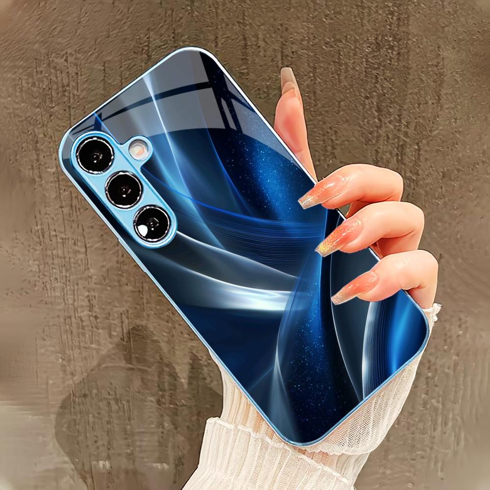 

Высококачественный чехол в деловом стиле для Samsung Galaxy S26 S25 S24 S23 S22 FE Ultra Plus Со стеклянным покрытием, ощущение как у голого телефона, для мужчин GalaxyS25
