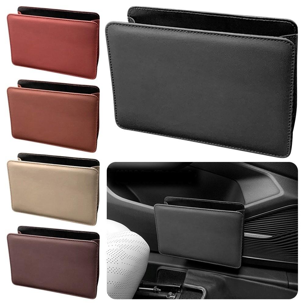 Solid Color Car Trash Bin Multifunctional Seatback Hanging Storage Box Car Interior Accessory