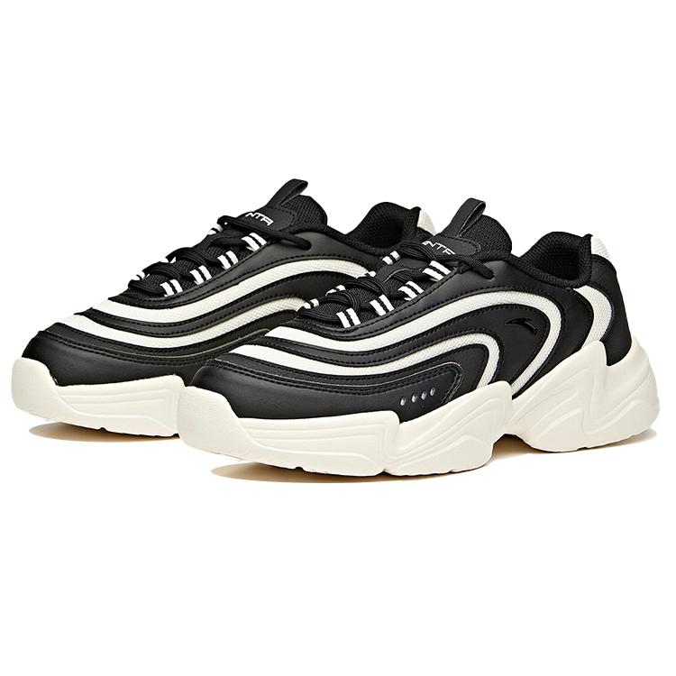Anta Life Collection Textile, Synthetic Leather Cushioning Slip Resistant Abrasion Resistant Breathable Low Top 121948823R-1