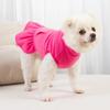 Warmes Fleece Hunde Prinzessinnenkleid Herbst Winter Haustierrock mit D-Ring für kleine Hunde Katzen Welpenkleid Yorkies Malteser Rock