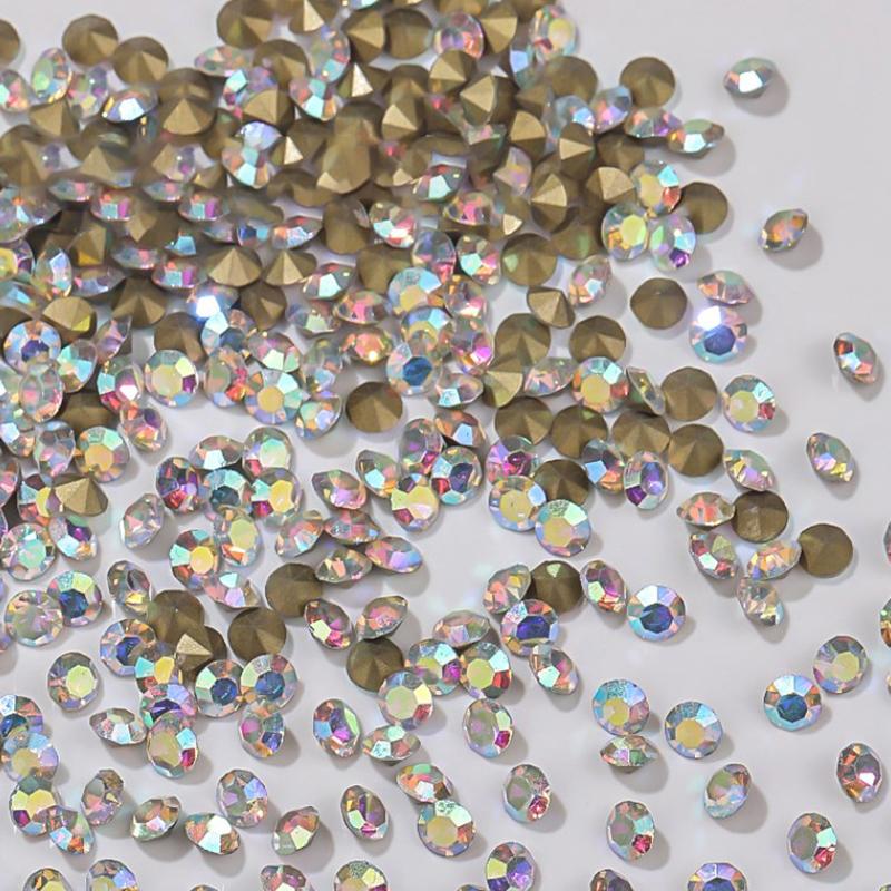 Nail Sharp Bottom Diamond Decoration Flashy Stereoscopic Rhinestone Nail Accessories Nail Painting Nail Salon Nail Artists