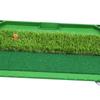 Golf Hitting Mat with Ball Tray Portable Heavy Duty Home Use Training PP Grass