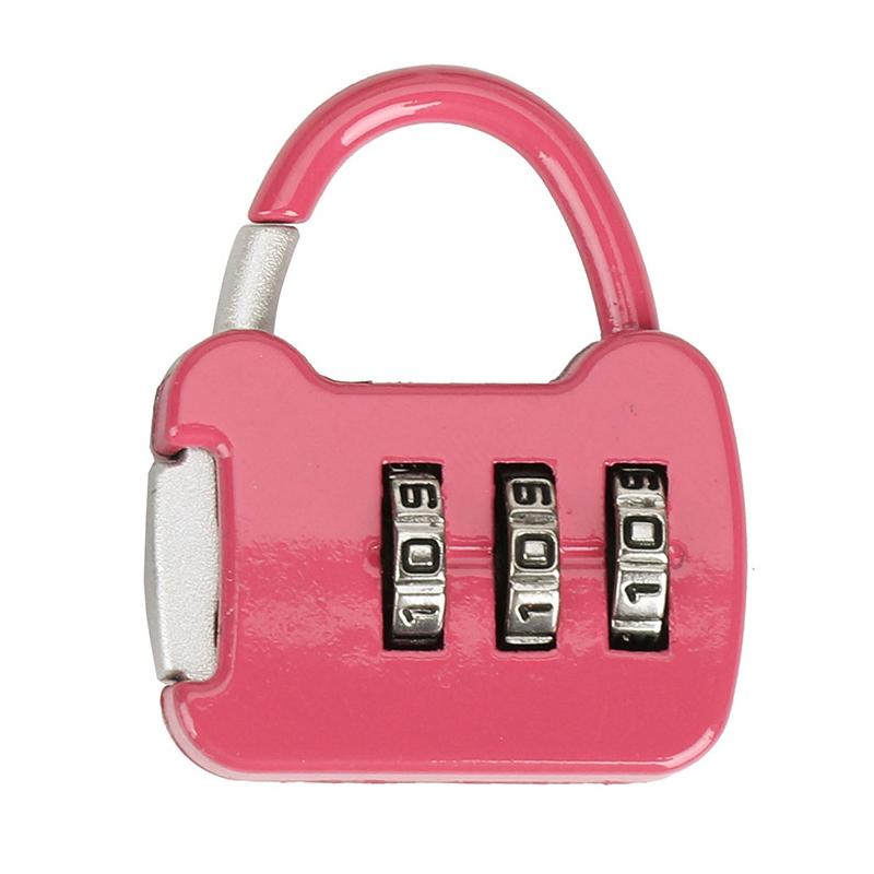 3 Dial Luggage Travel Digit Number Code Lock Combination Padlock Safe Lock For Gym Digital Locker Suitcase Drawer Lock Hardware