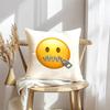 Federa per Cuscino Faccina Emoji Morbida Copricuscino in Peluche | Federa Decorativa Double-Sided | Arredo Casa Divano Camera da Letto