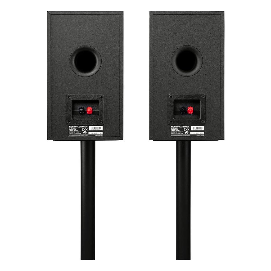 POLK AUDIO Monitor XT Series Bookshelf Speaker Matte Black MXT20 Set of (1 2)