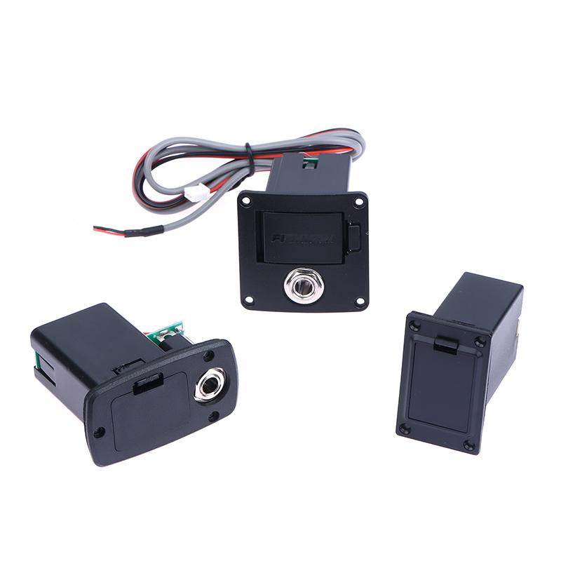 1 Set Diy Accessories 9V Battery Case Holder Cover Box For Acoustic Guitar Bass Pickup Black Guitar Parts