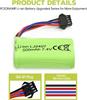 2x High-Speed Lithium Batteries 7.4V 500mAh – Compatible with EC16 DE85 for RC Boat, Ship Model, Car – with USB Charger