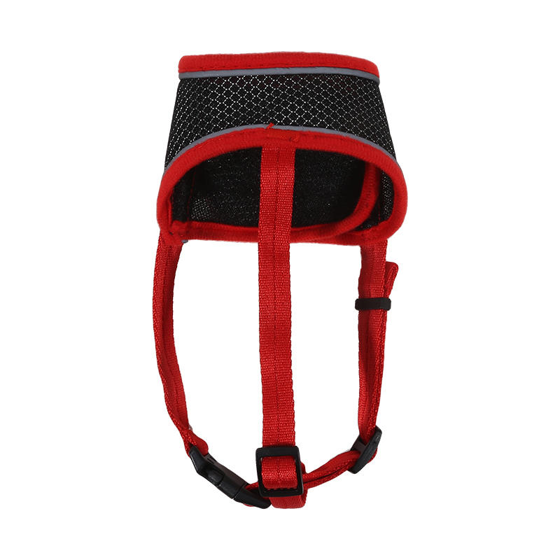 Breathable Mesh Dog Muzzle Adjustable Reflective Soft Nylon Muzzle with Buckle Strap Anti-Biting Allows Drinking Pet Training Accessory