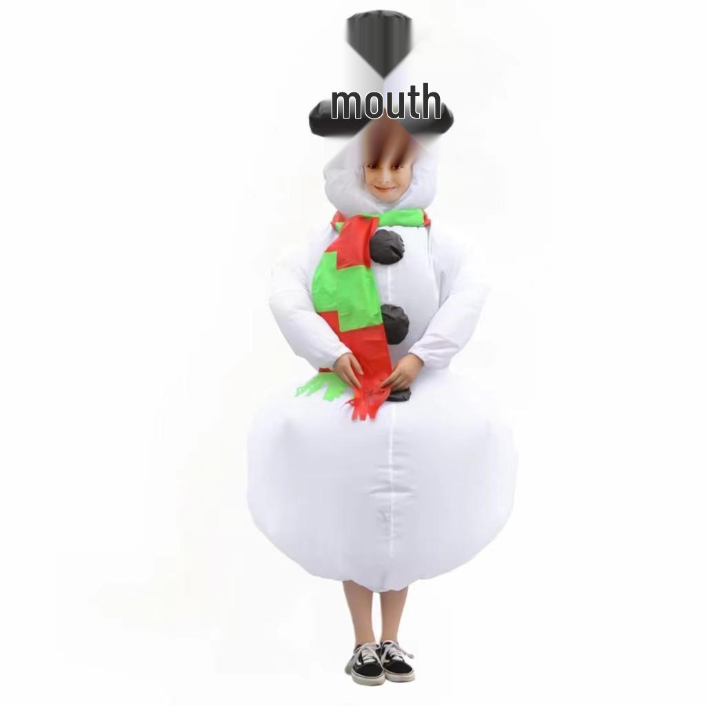Cross-Border Christmas Inflatable Santa, Tree, and Snowman Costume for Stage Performances