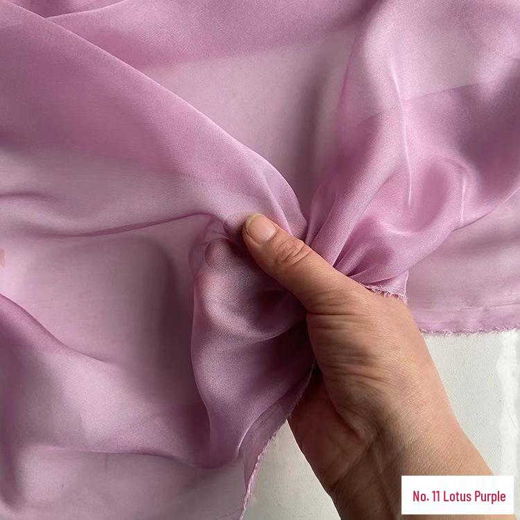 Chiffon di Vera Seta Largo 6 mm: Tessuto di Seta di Gelso Trasparente per Foulard, Vestiti Estivi e Abiti da Sera