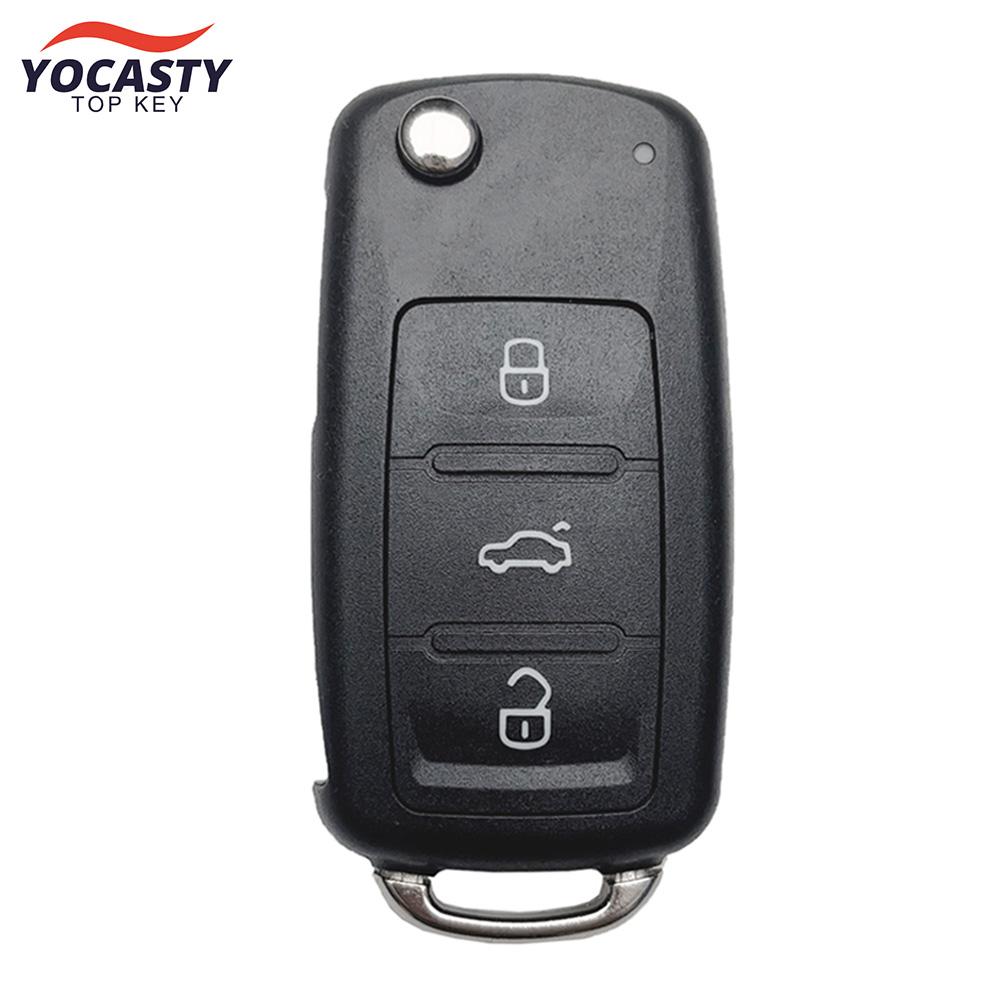 Scocca Chiave Auto a Flip Custodia Alloggiamento Portachiavi Per Vw Passat Golf Mk6 Polo Caddy Tiguan Beetle Skoda Octavia Seat Modificata Lama Hu66 202Ad