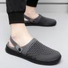 Women Slippers Casual Men Color Sandals Backless Summer Slip On Clogs Black Lightweight Couple Beach Shoes Large Size