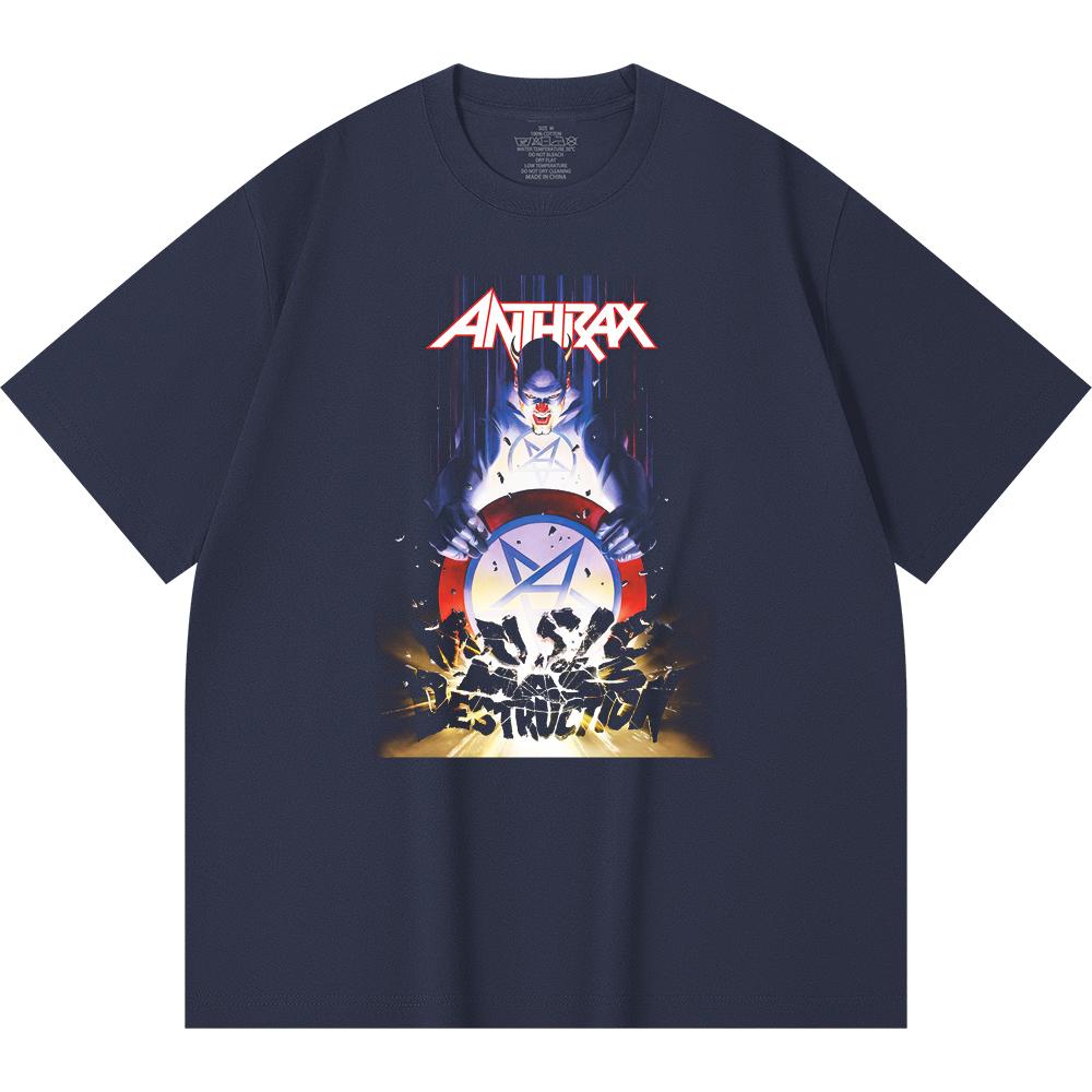 T-shirt Heavy Metal 100% Cotone 230 Gsm Stampa Band Rock Musica Popolare Unisex T-shirt Pesante in Cotone