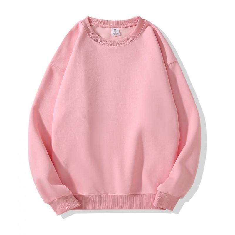 Mens Oversized Crewneck Sweatshirt Thick Fleece Lined Cotton Blend