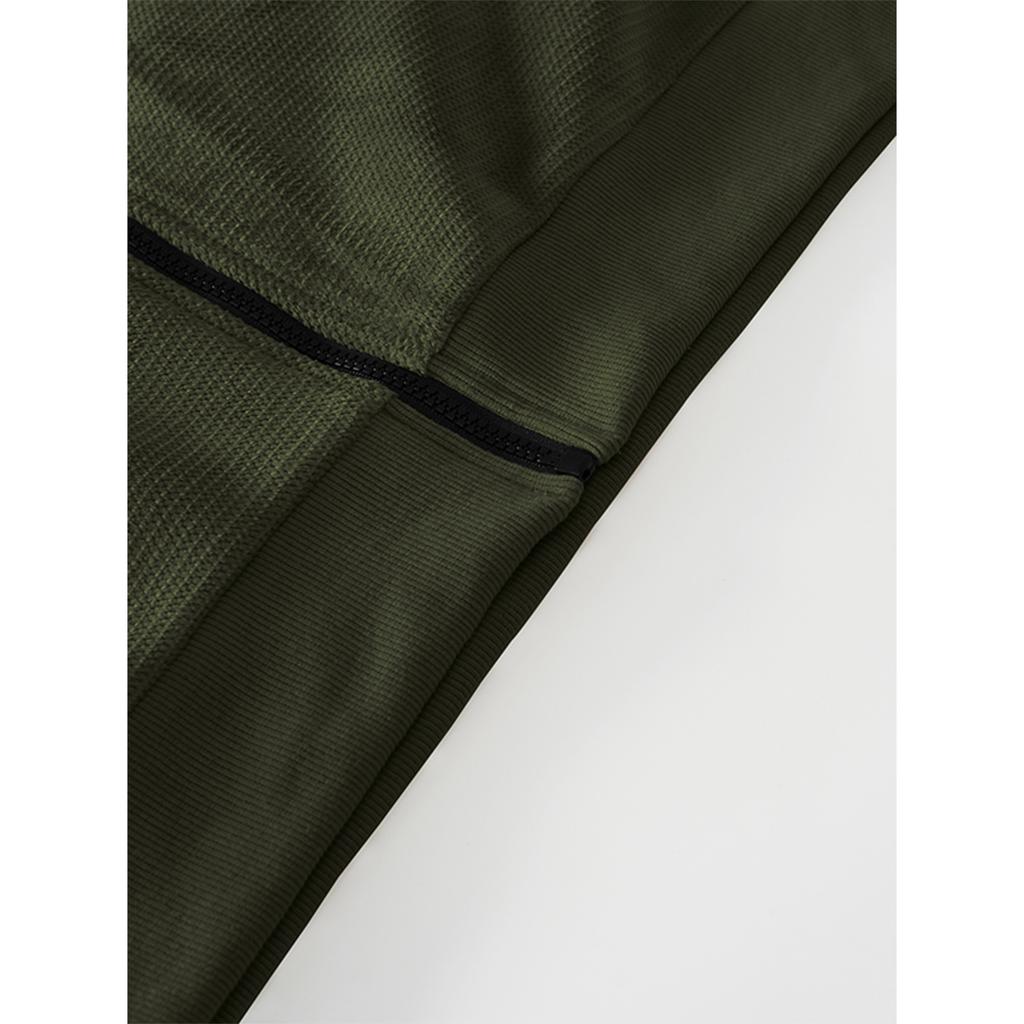 Pánská zimní fleecová mikina s kapucí a našitou kapsou pro volný čas