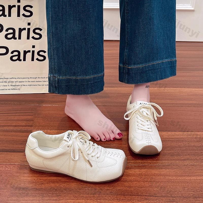 Fashion Womens Casual Sports Shoes 2025 Autumn Comfortable Anti Slip Lightweight Outdoor Microfiber Shoes Lace Up Women Vulcanized Shoes