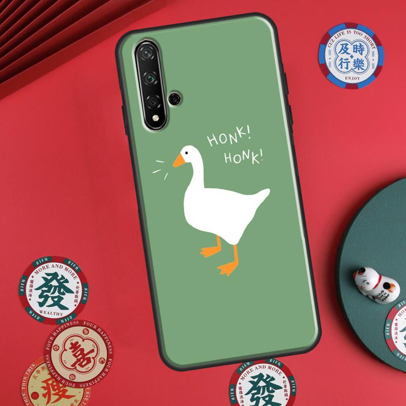 Cute Cartoon Duck For Huawei P20 P40 P30 Lite P60 Pro Nova 12s 11i 12i 10 9 SE 5T Y91 Y90 Y60 Y70 Y72 Y61 Case