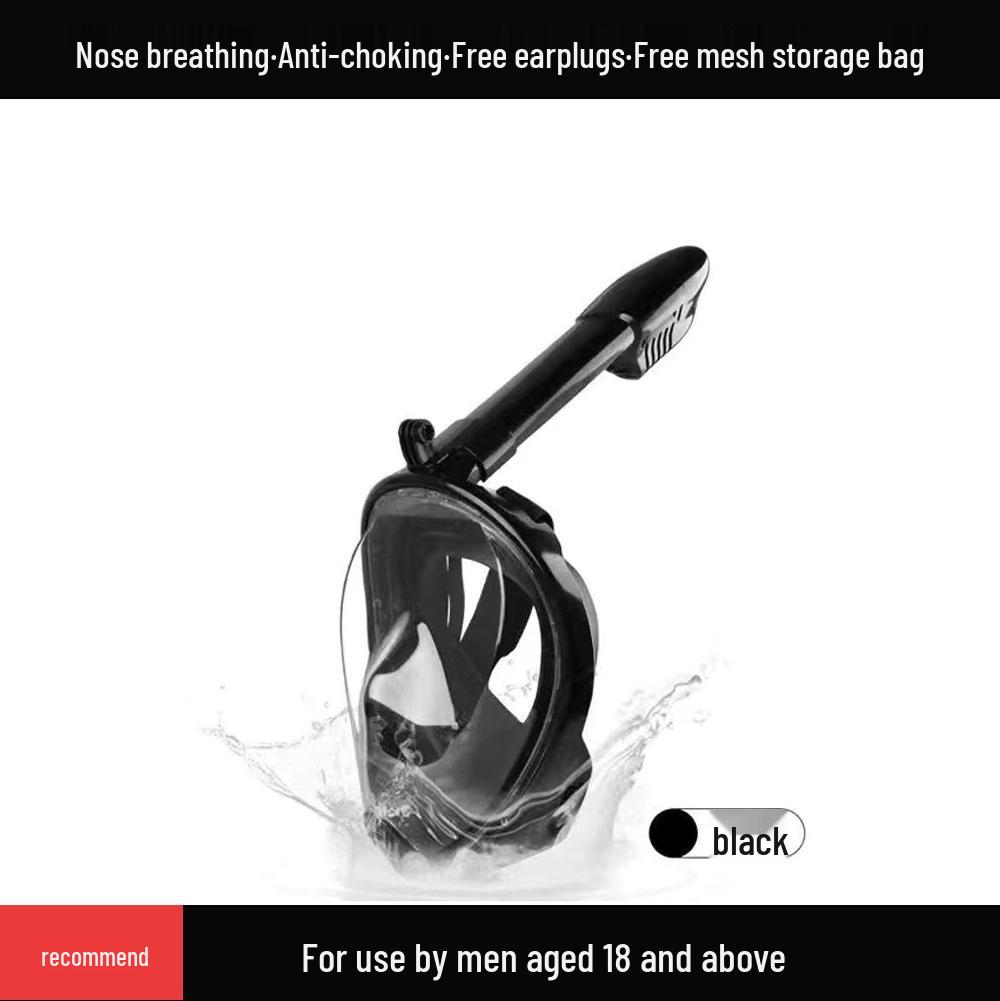 First Gen Anti-Fog Silicone Diving Mask for Adults & Kids - Full Dry Snorkeling & Swimming Equipment