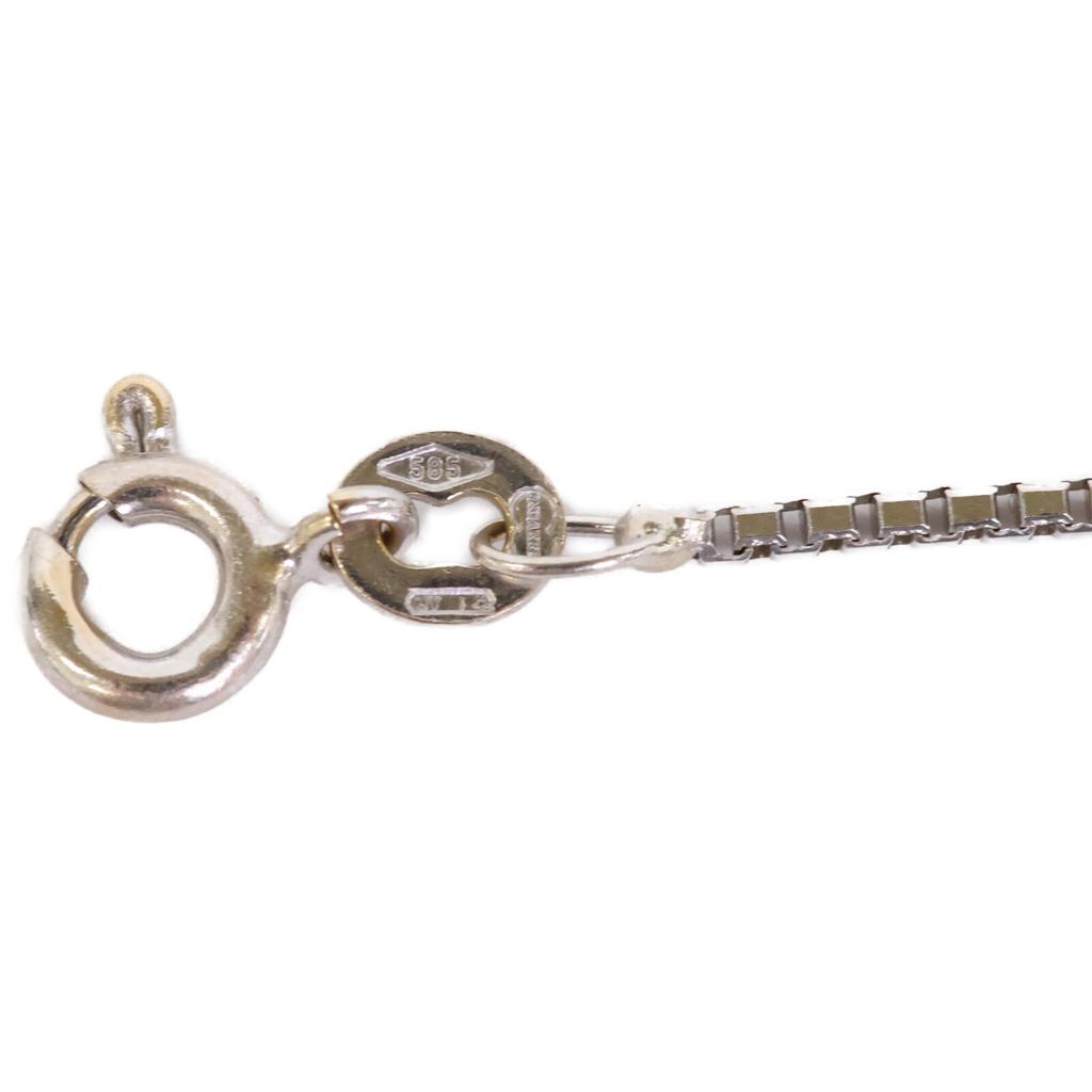 UNOAERRE 585 Chain Necklace White goldUsed