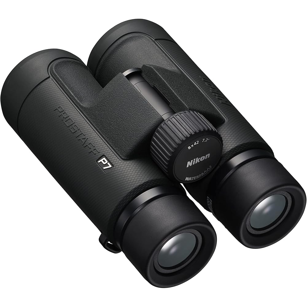 Nikon PROSTAFF P7 8x42 Binoculars, 8x Magnification, 42mm Aperture, Ideal for Bird Watching, Concerts, Sporting Events, and Travel. Large Aperture Typ