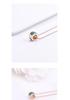 Rose Gold Malachite Necklace: Thin Waist Collarbone Chain In Japanese Korean Style
