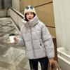 Iarnă 2024, noua versiune coreeană, haine din bumbac, haine scurte pentru femei, cu glugă, largi, îngroșate, haine din bumbac, haine pentru femei