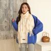 Cotton Scarf Women's Winter Imitation Cashmere Scarf Women's Shawl Double Sided New Wool Scarf
