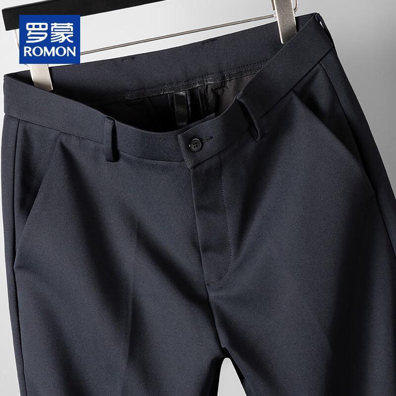 ROMON Men's Spring/Autumn Loose Straight Casual Pants