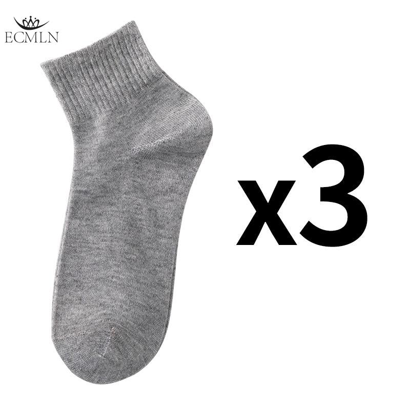 

Недорогие мужские носки средней длины на весну и лето, универсальные, черные, белые, серые, однотонные, спортивные, впитывающие пот и дышащие, повседневные спортивные носки 3 pairs серый