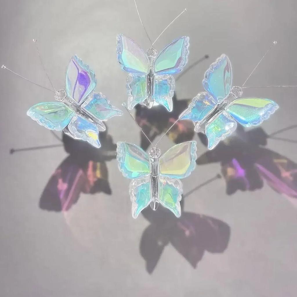 1pc-Beautiful Decorations Craft Crystal Butterfly Pendant Crystal Small Animals