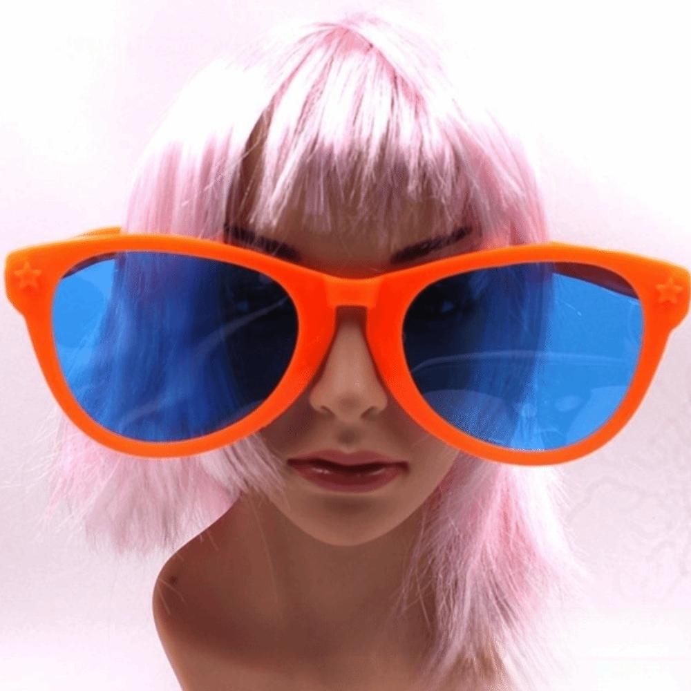 Large Frame Big Sunglasses Oversized Funny Glasses Music Festival Photo Props Carnival оранжевый