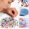 Resin AB Glittering Flat Back Rhinestones For Nail Art In 3mm 4mm 5mm 6mm Sizes With Jelly Color Option 10000pills/Box